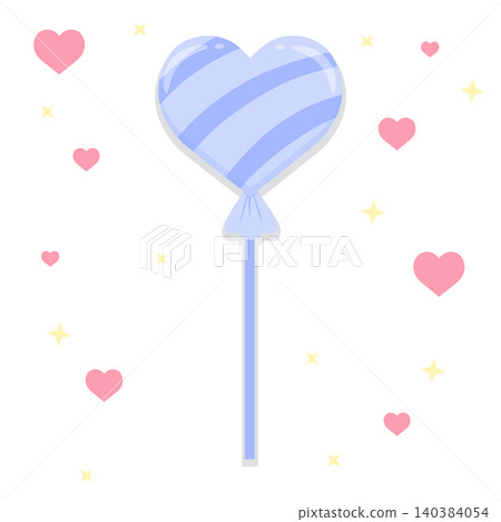 Pastel Periwinkle Heart Shaped Lollipop Candy Cute Sweet Confectionery Vector Illustration Pastel Periwinkle Heart Shaped Lollipop Candy Cute Sweet Confectionery Vector Illustration 140384054