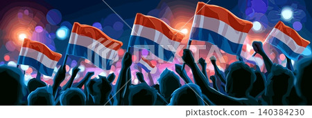 Paraguay football banner. Paraguay national soccer or football background, wallpaper, background, poster. Fans of the national team. Paraguay football banner. Paraguay national soccer or football background, wallpaper, background, poster. Fans of the national team. 140384230