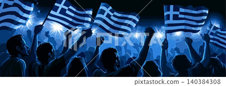 Greece football banner. Greece national soccer or football background, wallpaper, background, poster. Fans of the national team. Greece football banner. Greece national soccer or football background, wallpaper, background, poster. Fans of the national team. 140384308