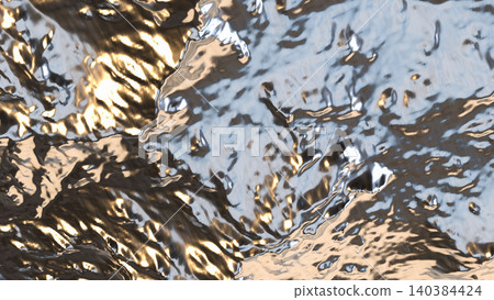 Reflective Silver Mountain Texture 3d render. Reflective Silver Mountain Texture 3d render. 140384424