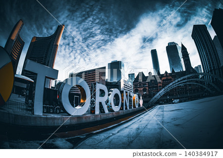 Toronto at dawn 140384917