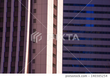 Light and shadow between buildings Light and shadow between buildings 140385254