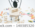 STAY HOME wooden block STAY HOME wooden block 140385320