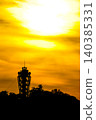 Enoshima silhouette and evening view Enoshima silhouette and evening view 140385331