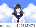 High school girl and the sky 01 140385474