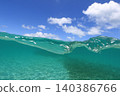 A refreshing photo of a half-submerged object. 140386766