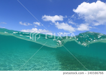 一張令人耳目一新的半浸在水中的物體照片。 140386766