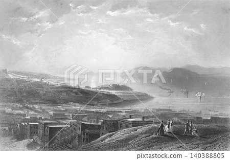19th-century American landscape: Golden Gate Strait 19th-century American landscape: Golden Gate Strait 140388805