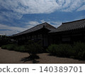 The ruins of Asuka and Nara stand side by side, transcending time. The exterior of the Gangoji Temple complex stands out against the refreshing white sand of early summer. 140389701
