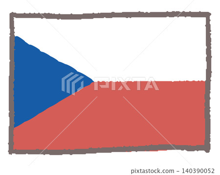 Hand-drawn Czech flag Hand-drawn Czech flag 140390052