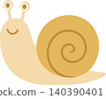 Cute snail vector illustration 140390401