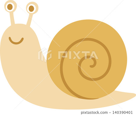 可愛的蝸牛向量插圖 可愛的蝸牛向量插圖 140390401