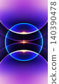 neon blue and deep violet abstract background with a central glowing sphere and bright golden light bursting along symmetrical curved lines, futuristic digital graphic design 140390478