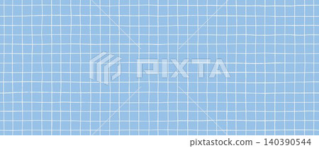 White blue hand drawn square grid seamless pattern. Repeated doodled checkered background. Sketch thin checker paper texture. Pencil drawn journal sheet notebook template. Vector line planer page White blue hand drawn square grid seamless pattern. Repeated doodled checkered background. Sketch thin checker paper texture. Pencil drawn journal sheet notebook template. Vector line planer page 140390544