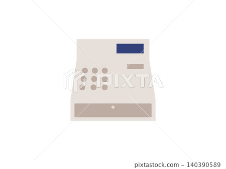 An illustration of an old-fashioned cash register An illustration of an old-fashioned cash register 140390589