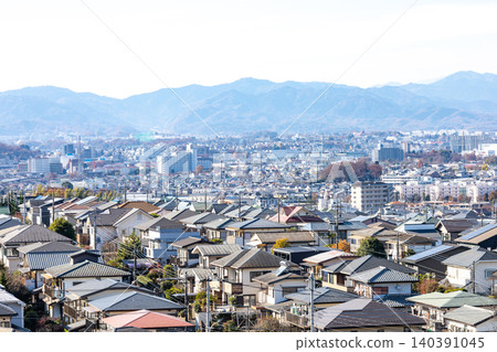 [Tokyo] Scenery of a suburban residential area 140391045