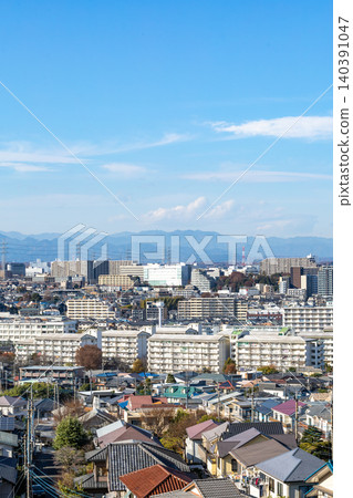 [Tokyo] Scenery of a suburban residential area 140391047