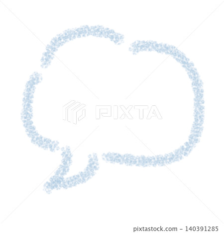 A fluffy speech bubble illustration that looks like it was drawn with a light blue crayon. A fluffy speech bubble illustration that looks like it was drawn with a light blue crayon. 140391285