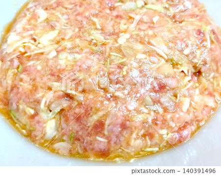 Preparing the ingredients for cabbage minced meat cutlets Preparing the ingredients for cabbage minced meat cutlets 140391496
