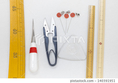 Sewing tools essential for sewing Sewing tools essential for sewing 140391951