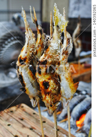 Charcoal-grilled river fish available around Dorogawa Onsen in Nara Prefecture Charcoal-grilled river fish available around Dorogawa Onsen in Nara Prefecture 140392065