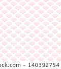 折扇，日式圖案，無縫圖案，背景素材，極簡線條畫，粉紅色 140392754
