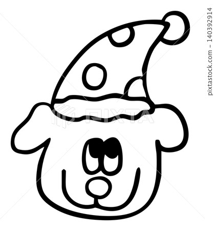 Hand drawn puppy wearing beanie hat outline for kid colouring book, dog cartoon, characters, comic, pet shop, vet, adopt rescue animal, foster home, shelter, house, sleeping time, bedtime, pet costume Hand drawn puppy wearing beanie hat outline for kid colouring book, dog cartoon, characters, comic, pet shop, vet, adopt rescue animal, foster home, shelter, house, sleeping time, bedtime, pet costume 140392914