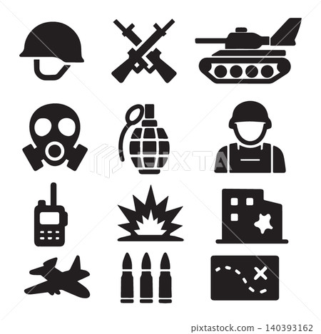 icon set pack black and white minimalist icon set pack black and white minimalist 140393162