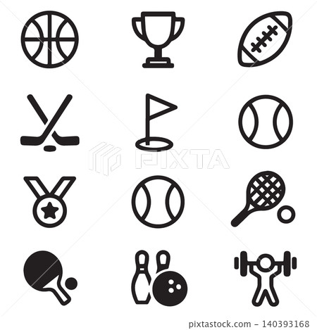 icon set pack black and white minimalist icon set pack black and white minimalist 140393168