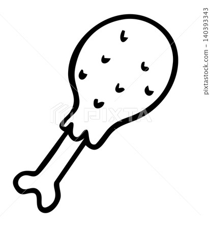 Hand drawn fried chicken outline for kid colouring book, cartoon, fast food, cook book, restaurant, cafe, menu, recipe, toy, department store, food zone, lunch, cuisine, quick meal, supermarket, snack Hand drawn fried chicken outline for kid colouring book, cartoon, fast food, cook book, restaurant, cafe, menu, recipe, toy, department store, food zone, lunch, cuisine, quick meal, supermarket, snack 140393343