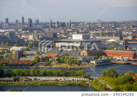 Panorama from Copenhagen Denmark CopenHill innovative waste to energy power plant It perfectly merges urban recreation with green energy Panorama from Copenhagen Denmark CopenHill innovative waste to energy power plant It perfectly merges urban recreation with green energy 140394288