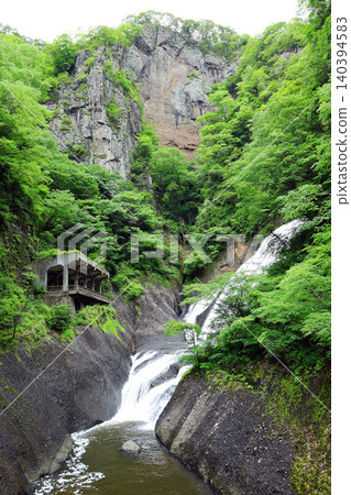 Observation deck and Fukuroda Falls Observation deck and Fukuroda Falls 140394583