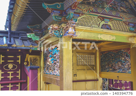 April 25 2026 Ueno Toshogu Shrine Ornate Golden Hall Exterior April 25 2026 Ueno Toshogu Shrine Ornate Golden Hall Exterior 140394776
