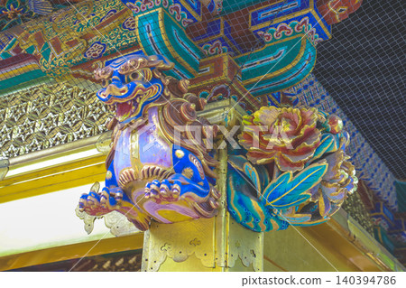 April 25 2026 Ueno Toshogu Shrine Colorful Roof Bracket Detai April 25 2026 Ueno Toshogu Shrine Colorful Roof Bracket Detai 140394786