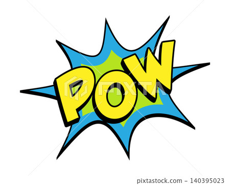 POW Comic Book Pop Art Explosion Burst Graphic POW Comic Book Pop Art Explosion Burst Graphic 140395023