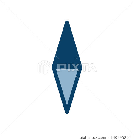 Simple compass icon Simple compass icon 140395201