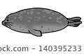 Ringed seal swimming sideways 140395233