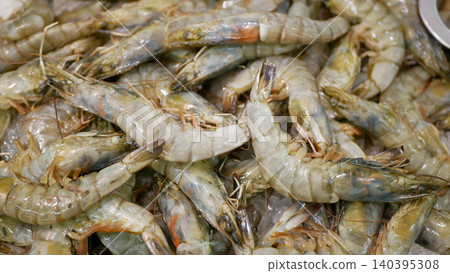 Shrimp Litopenaeus vannamei penaeus whiteleg Caridea pile sea food meal meat previously frozen refreshed raw white gray crustaceans market stall sale supermarket small sweet setiferus vernacular Shrimp Litopenaeus vannamei penaeus whiteleg Caridea pile sea food meal meat previously frozen refreshed raw white gray crustaceans market stall sale supermarket small sweet setiferus vernacular 140395308