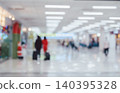 Abstract blurred background of passengers walking at airport boarding area 140395328
