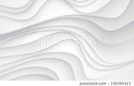Abstract white paper cut background vector 140395423