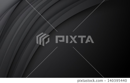 Abstract blakc curve overlap with blank space for text place design modern futuristic background vector 140395440