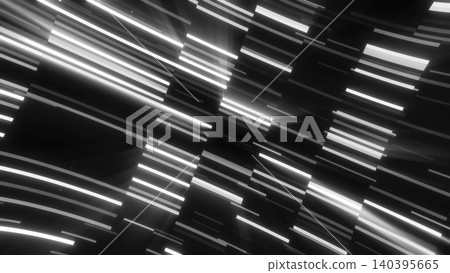 Abstract black and white light streaks forming a high-contrast futuristic background with glowing motion, speed, and sleek digital energy Abstract black and white light streaks forming a high-contrast futuristic background with glowing motion, speed, and sleek digital energy 140395665
