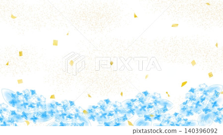 A hand-drawn illustration of hydrangeas in the background. A hand-drawn illustration of hydrangeas in the background. 140396092