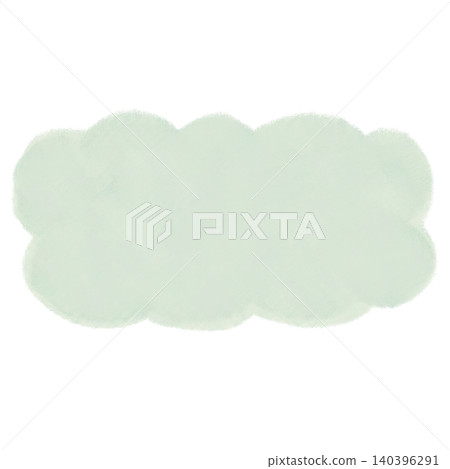 Hand-drawn style fluffy cloud illustration frame heading Hand-drawn style fluffy cloud illustration frame heading 140396291