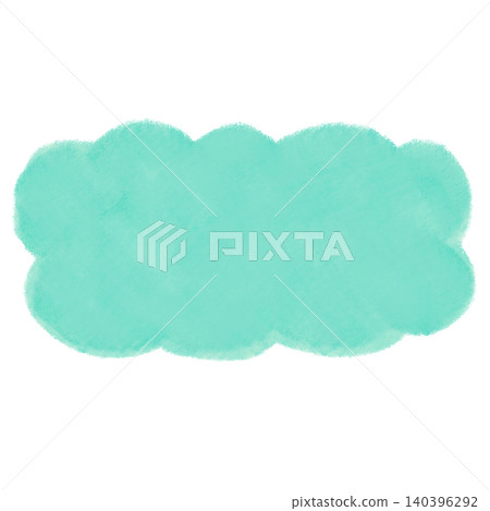 Hand-drawn style fluffy cloud illustration frame heading Hand-drawn style fluffy cloud illustration frame heading 140396292
