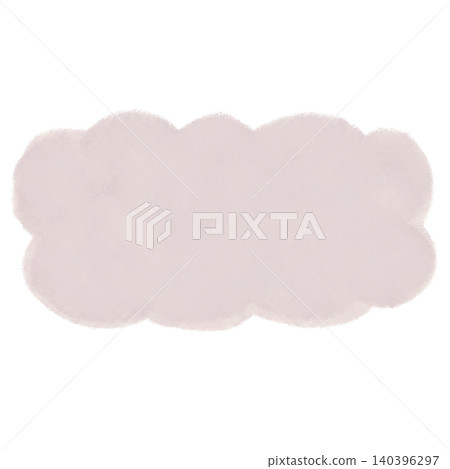 Hand-drawn style fluffy cloud illustration frame heading Hand-drawn style fluffy cloud illustration frame heading 140396297
