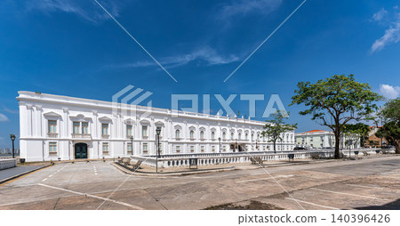 Sao Luis, Brazil - Jan 11, 2026: Facade of the Lion Palace, Palacio dos Leoesin Sao Luis, Maranhao, northeastern Brazil Sao Luis, Brazil - Jan 11, 2026: Facade of the Lion Palace, Palacio dos Leoesin Sao Luis, Maranhao, northeastern Brazil 140396426