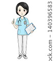 Female nurse, full body illustration 140396583