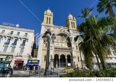 Tunisia, Tunis Cathedral Tunisia, Tunis Cathedral 140396651