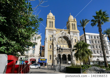 Tunisia, Tunis Cathedral Tunisia, Tunis Cathedral 140396653